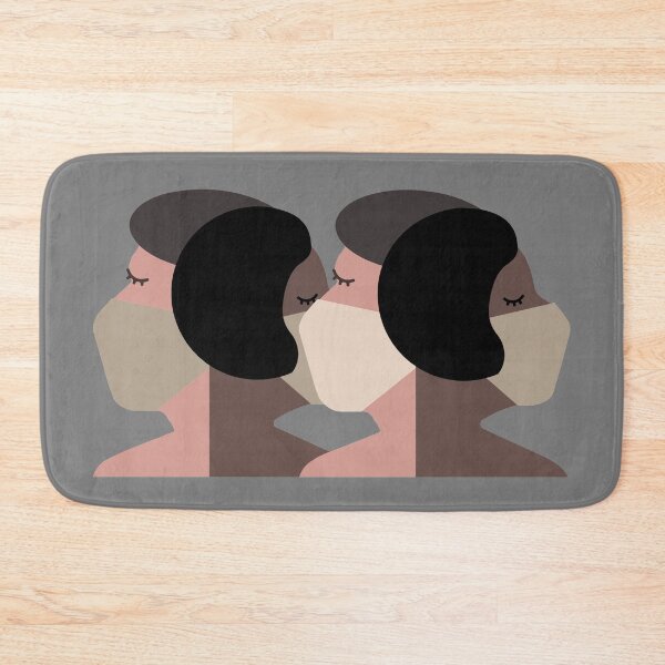 Item preview, Harmony and Love in Difficult Times. Multi racial face mask wearing design. designed and sold by UrTops.