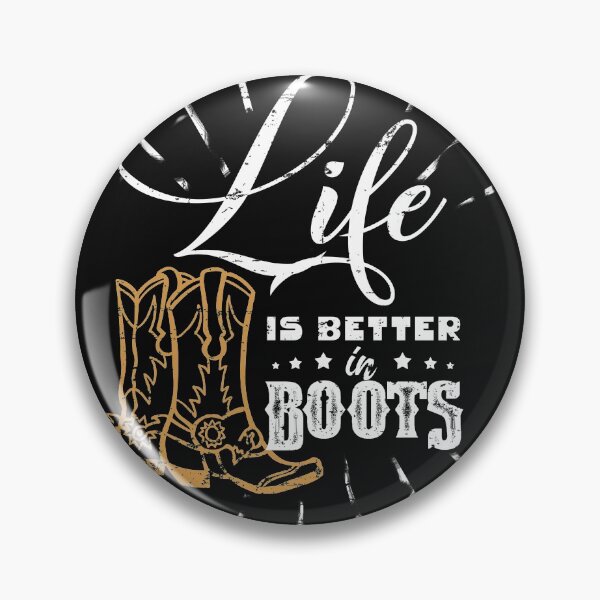 Item preview, Life is better in Boots - Cowboy, Cowgirl, farmer, rodeo designed and sold by Gold Wings Tees.