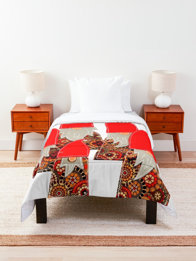 Alternate view of Nice or naughty? Christmas elves are keeping records! Comforter
