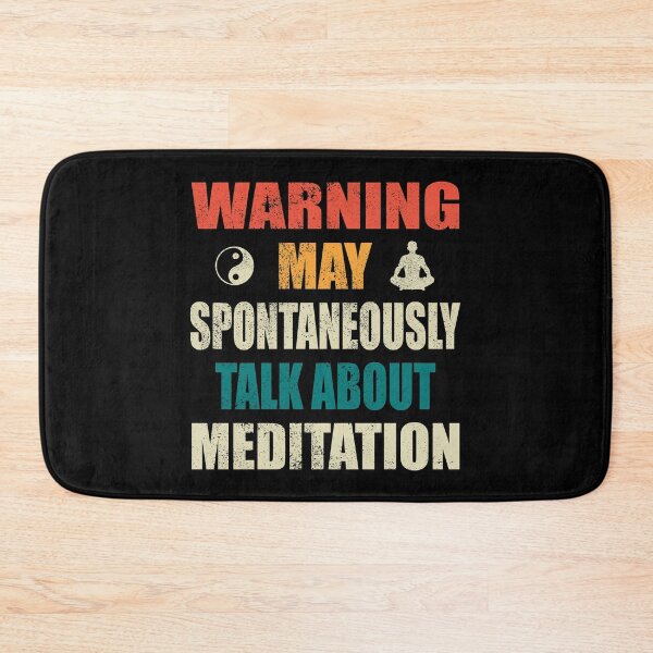 Item preview, Warning May Spontaneously Talk About Meditation - Yoga and Meditation Funny Gift designed and sold by JulianoZn97.