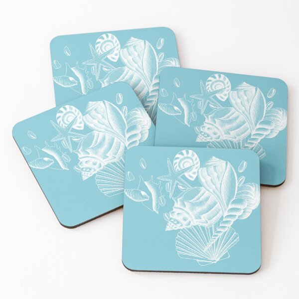 Item preview, The ocean shells white designed and sold by Between Clouds.
