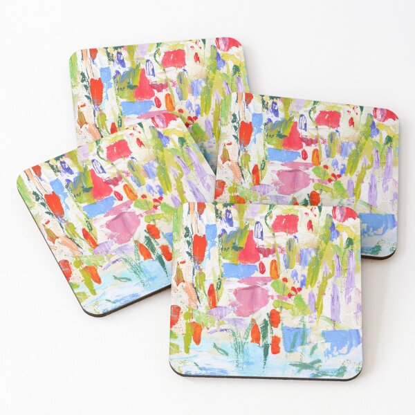 Item preview, Floral abstract original painting designed and sold by BeeTartprints.