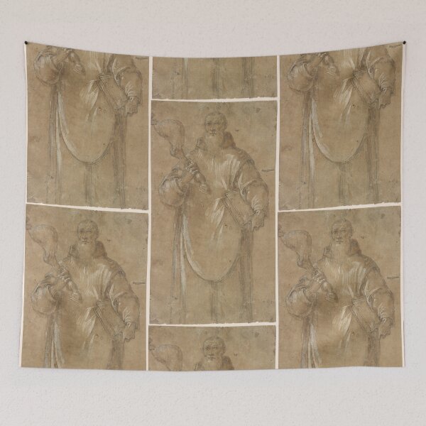 Item preview, Hungry Monk vintage art  designed and sold by Vintage Designs +.