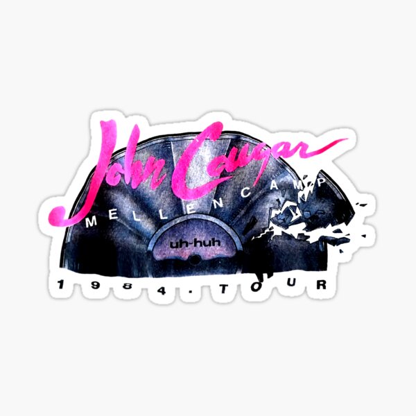 Vintag 1984 John Cougar Mellencamp Concert Tour Sticker