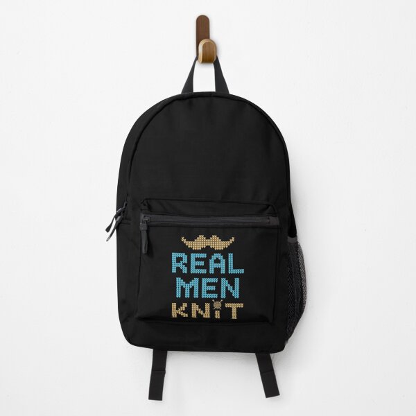 Item preview, Real Men Knit Knitting Knitter Mustache designed and sold by jaygo.
