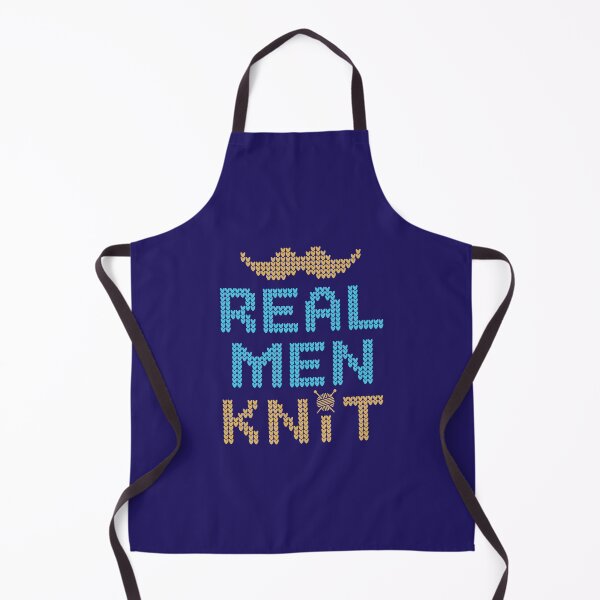 Item preview, Real Men Knit Knitting Knitter Mustache designed and sold by jaygo.