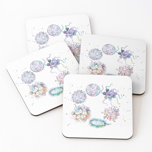 Aperçu de l'œuvre Microbes et virus créée et vendue par EvasDreams.
