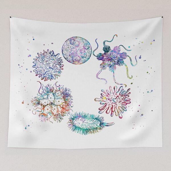 Aperçu de l'œuvre Microbes et virus créée et vendue par EvasDreams.