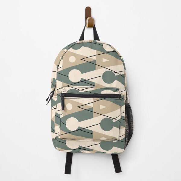 Item preview, Chess Piece Geometric Pattern – Sage Green & Beige designed and sold by RoguePatterns.