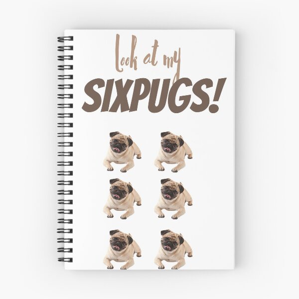 Item preview, 6 pack of pugs designed and sold by EmmentalinParis.
