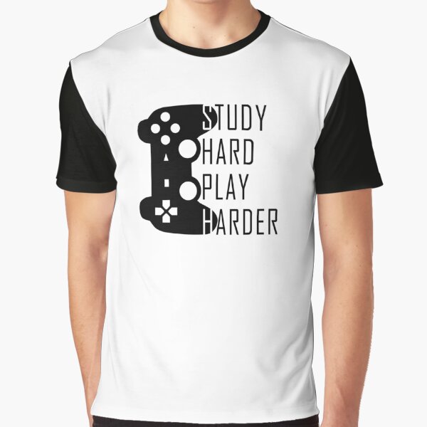 Study Hard Play Harder - Video Games Art Board Print for Sale by drakouv