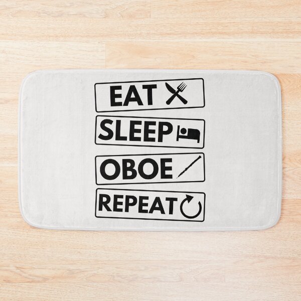 Item preview, Eat Sleep Oboe Repeat designed and sold by good vibes clothing.