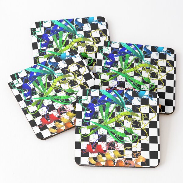 Item preview, Dna On Black White Square Canvas designed and sold by basitcv.