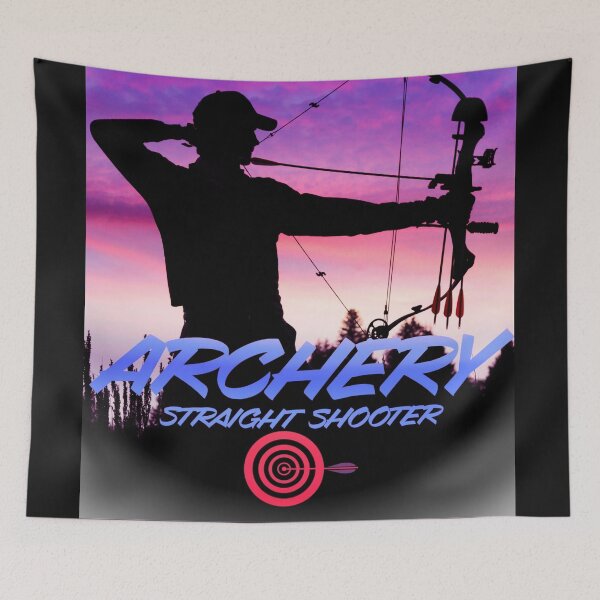 Item preview, Archery Straight Shooter Bowhunter Print designed and sold by Mary Riley.
