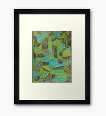 Green Abstract Framed Print
