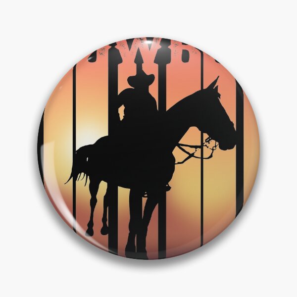 Item preview, Western Cowboy Sunset Vintage Distressed designed and sold by Gold Wings Tees.