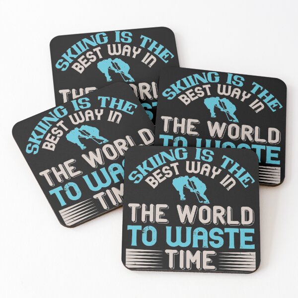 Item preview, Skiing Is The Best Way In The World To Waste Time designed and sold by GoodVibeDesign.