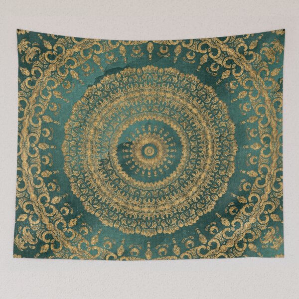 Item preview, Emerald Green and Gold Mandala designed and sold by Octavia Soldani.