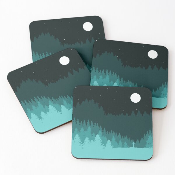 Item preview, Moonlit Winter Forest designed and sold by sirglennbo.