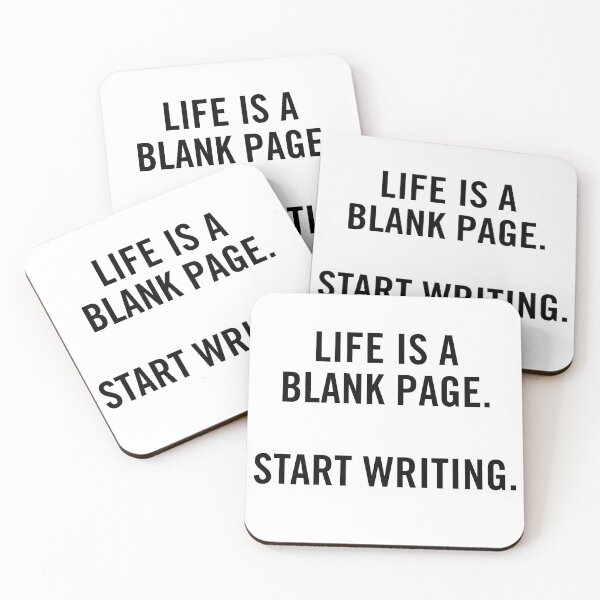 Item preview, Life is a Blank Page. Start Writing. designed and sold by scriptblast.