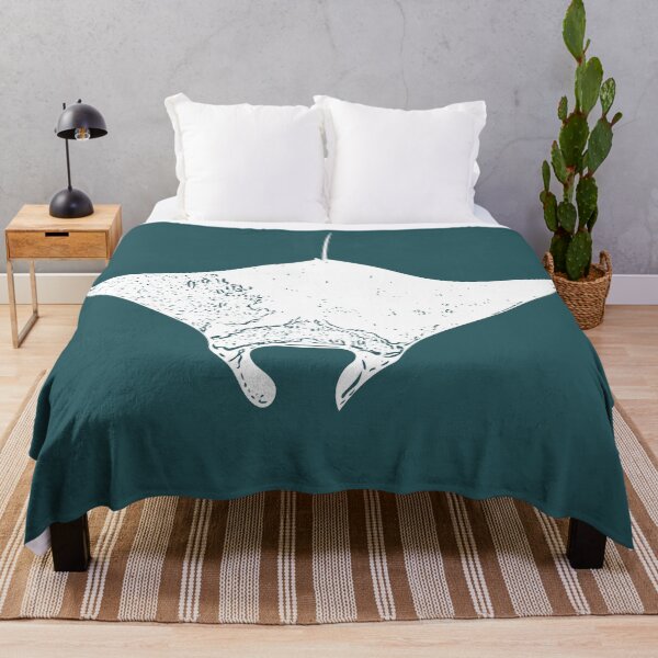 Item preview, Manta Ray White Print designed and sold by designsasstultd.