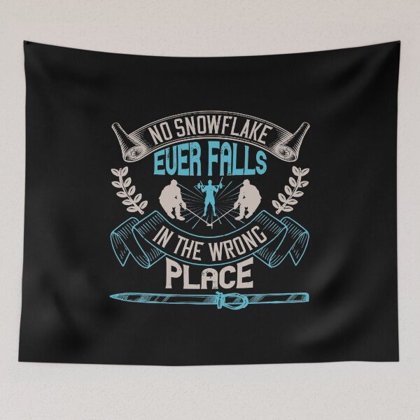 Item preview, No Snowflake Ever Falls In The Wrong Place designed and sold by GoodVibeDesign.