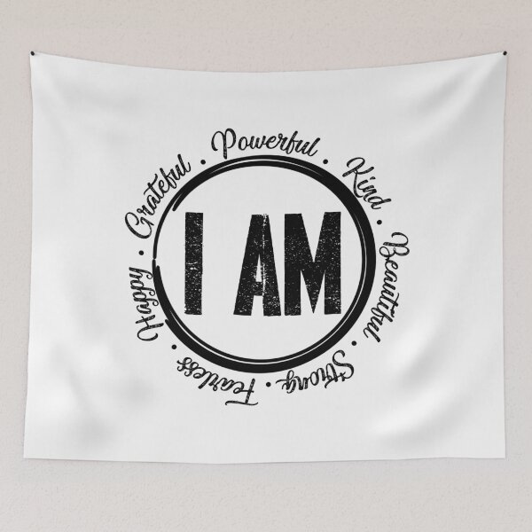 Item preview, I am Beautiful Strong Fearless Happy Grateful Powerful Kind Funny designed and sold by Graficof.