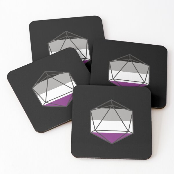 Item preview, Ace Asexual Pride DnD D20 Dice designed and sold by CollectiveDnD.