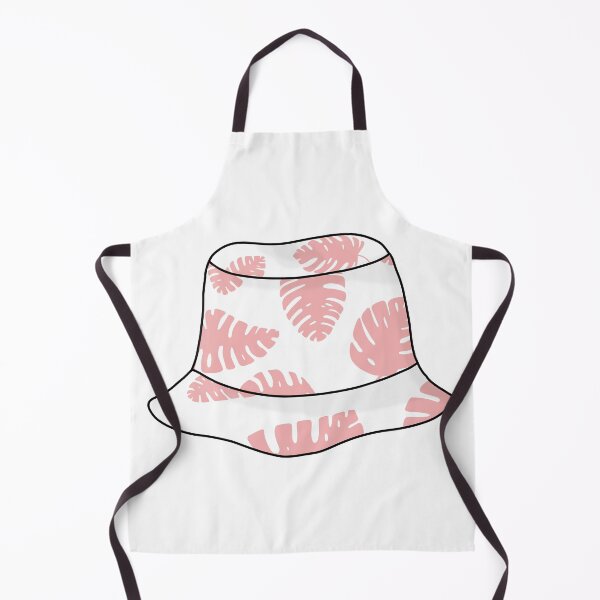 Item preview, Buckethat with pink tropical leafs designed and sold by felinefeelings.