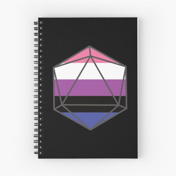 Item preview, Dados Genderfluid Pride DnD D20 designed and sold by CollectiveDnD.