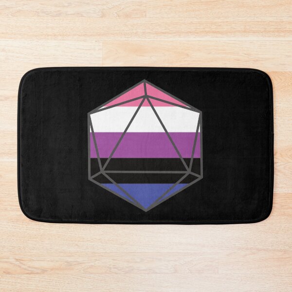 Item preview, Genderfluid Pride DnD D20 Dice designed and sold by CollectiveDnD.