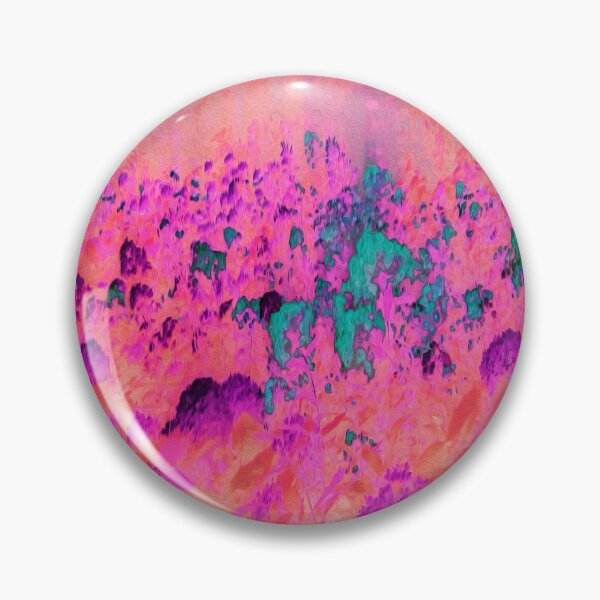 Item preview, Abstract Coral Garden Landscape Purple Hydrangeas designed and sold by myrubiogarden.