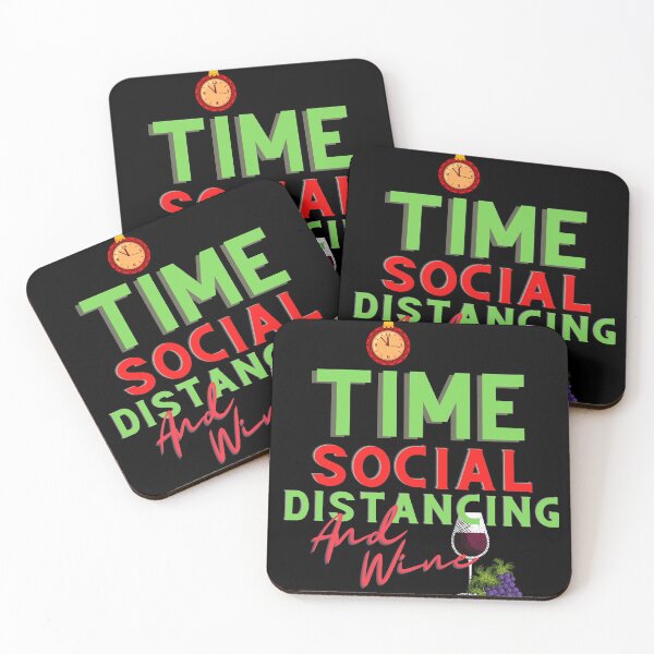 Item preview, Christmas Time Social Distancing and Wine designed and sold by trendofstory.