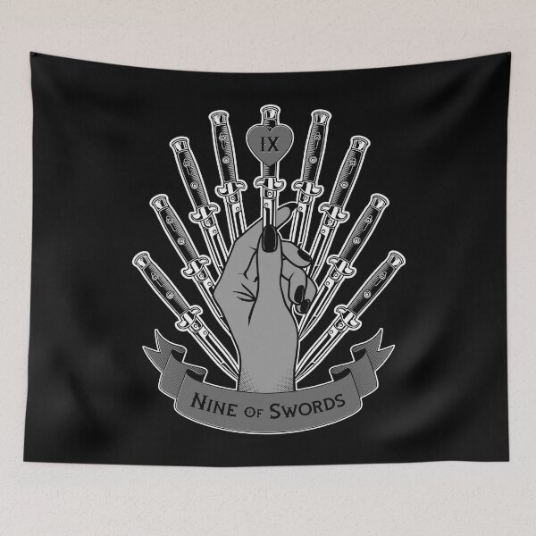 Item preview, Nine Of Swords Tarot Card Feminist Astrology designed and sold by GrandeDuc.