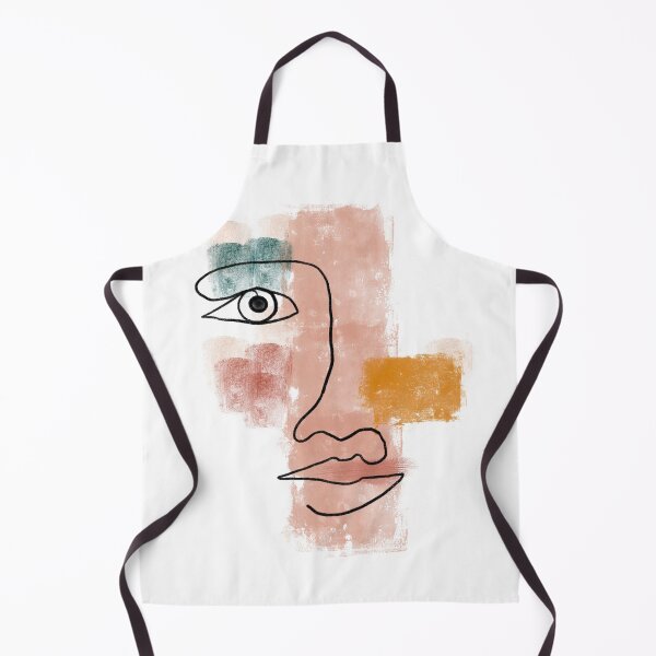 Item preview, Line art face with colour blocks designed and sold by Quick Brown Fox Canada.