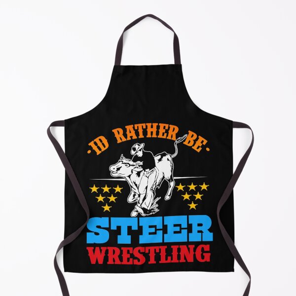 Item preview, Rodeo Cowboy Steer Wrestler Bulldogger designed and sold by Gold Wings Tees.