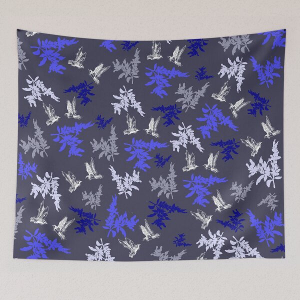 Item preview, Shore plants and silver plovers designed and sold by Caroline Bochud.