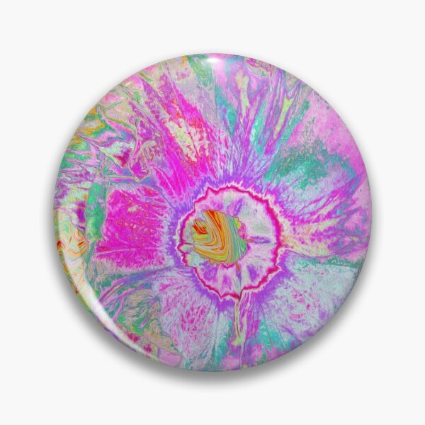 Item preview, Psychedelic Hot Pink and Ultra-Violet Hibiscus designed and sold by myrubiogarden.