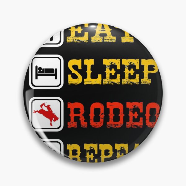 Item preview, Eat Sleep Rodeo Repeat designed and sold by Gold Wings Tees.