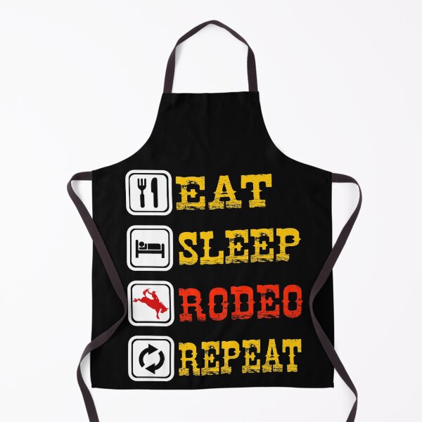 Item preview, Eat Sleep Rodeo Repeat designed and sold by Gold Wings Tees.