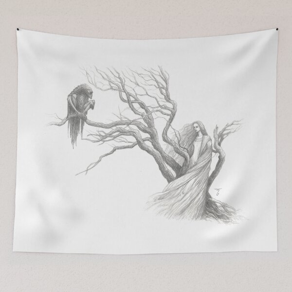 Item preview, The Girl and the Goblin designed and sold by Bokeshisan.