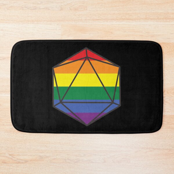 Item preview, LQBTQ Pride DnD D20 Dice designed and sold by CollectiveDnD.
