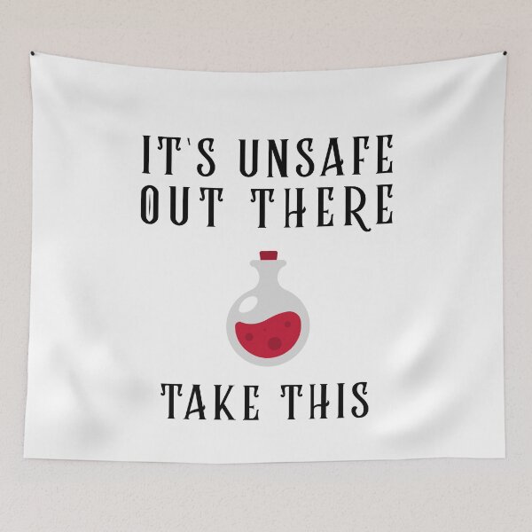 Item preview, Its Unsafe Out There, Take This Magic Potion Wizardry designed and sold by OldCamp.