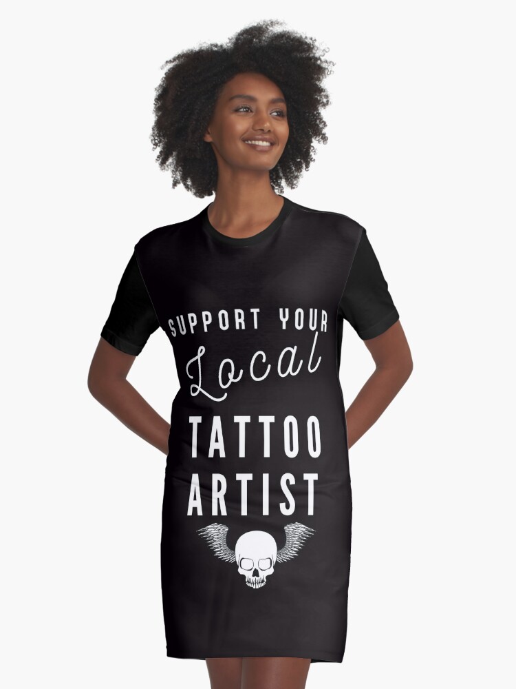 Support your local tattoo artist best female tattoo artist - in town  Tattooed junkie design gifts ink culture beards barber awesome super power  tacos tequila Art Board Print for Sale by CJCTEES