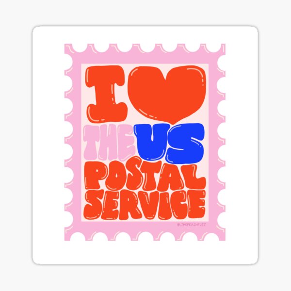 Item preview, I Heart The USPS - The Peach Fuzz designed and sold by Elizabeth Hudy.
