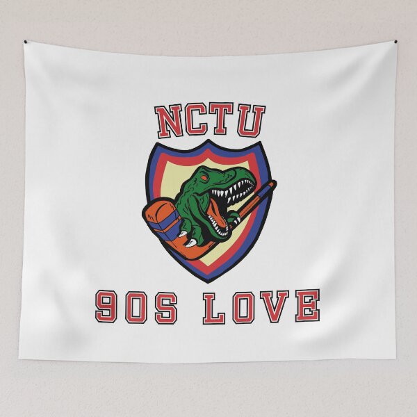 Aperçu de l'œuvre Conception de maillot de hockey NCT U 90s Love Dinosaur Logo créée et vendue par orioriori89.