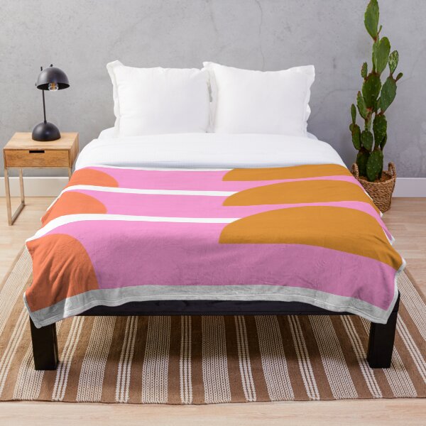 Artikelvorschau, Moderne geometrische Kunst in Rosa und Orange entworfen und verkauft von JuneJournal.