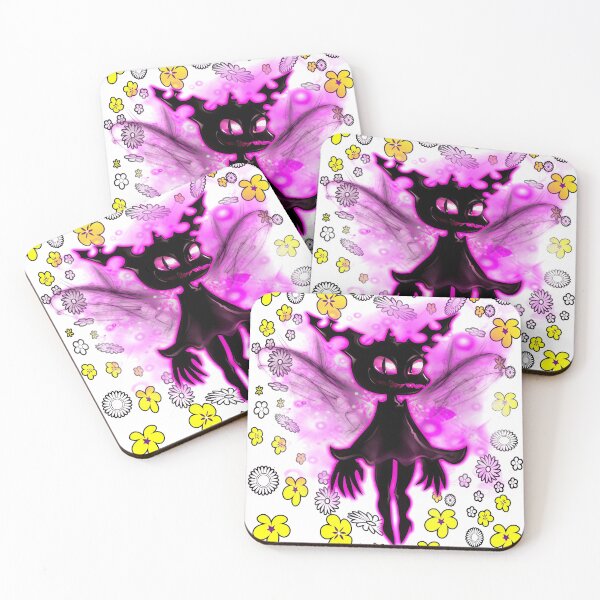 Item preview, Beautiful and Scary Devil and Cartoon Figure with Flowers designed and sold by Shekevara.