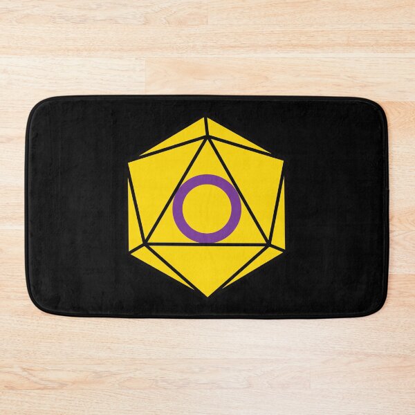Item preview, Intersex Pride DnD D20 Dice designed and sold by CollectiveDnD.