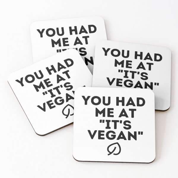 Item preview, YOU HAD ME AT IT'S VEGAN Funny Vegan Food Quote designed and sold by a-little-ink.